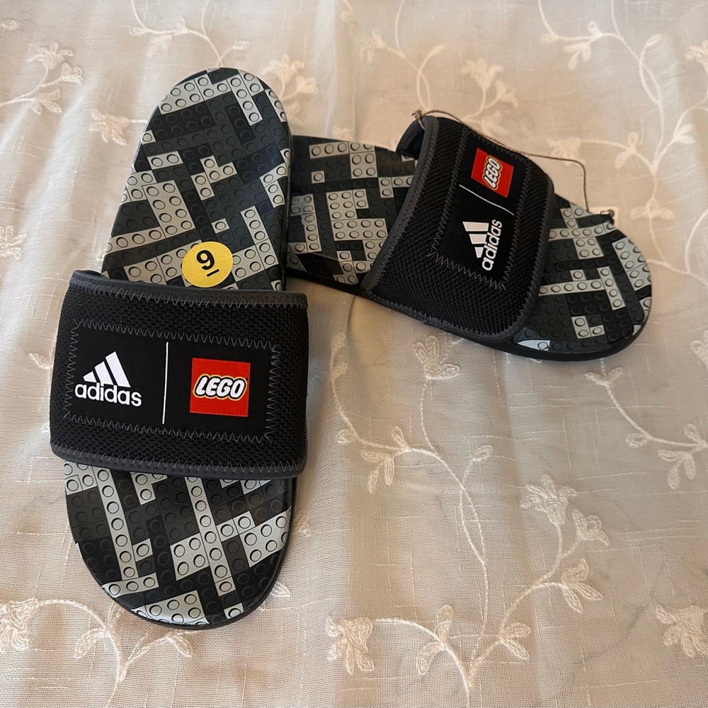 NWT LEGO Adidas slides